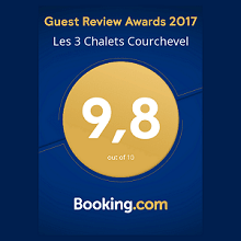 Booking awards les3chalets courchevel Guest rewiew awards les 3 chalets courchevel